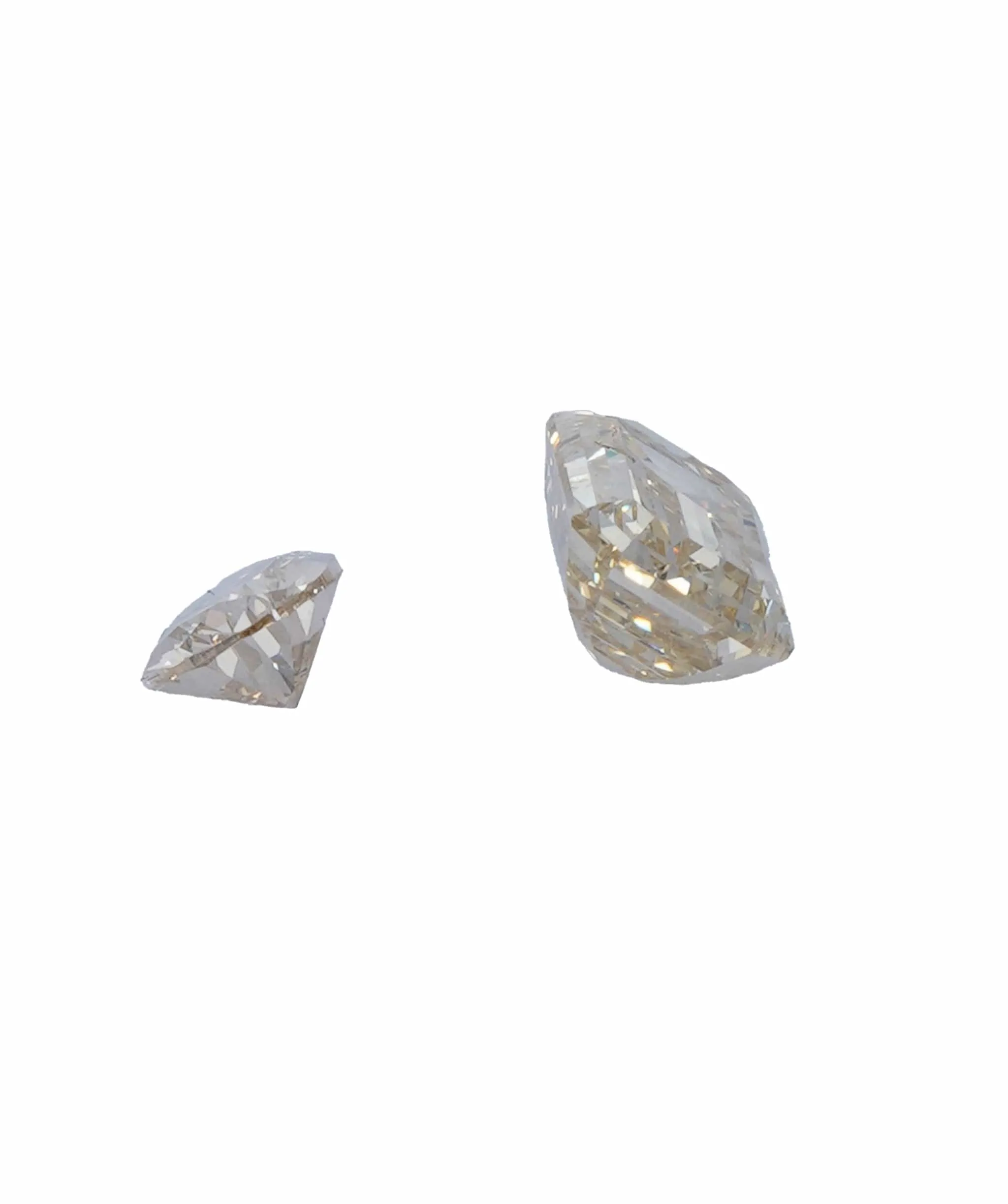 0.82 ct PEAR & EMERALD NATURAL FANCY ORANGE DIAMOND SET OF 2 ANL-S20-4