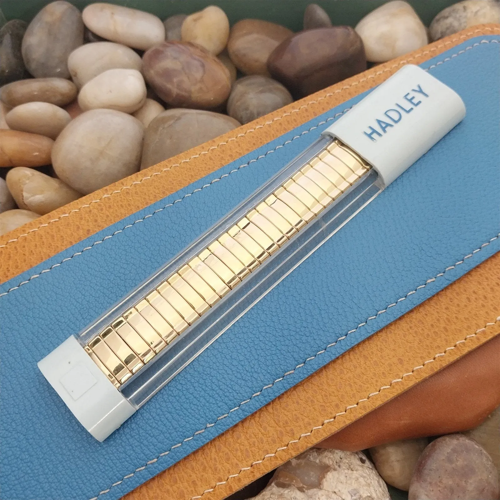 17.2mm 10k Gold-Filled Elgin Wide Classic Expansion nos 1950s Vintage Watch Band