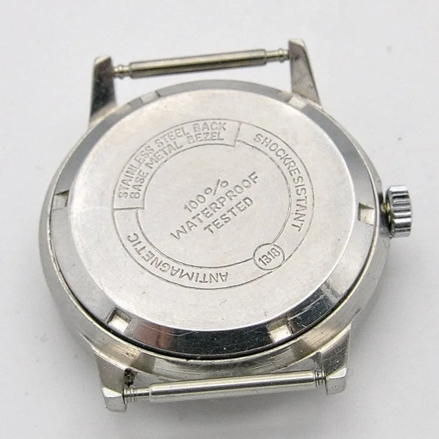 1940s Helbros Rare Military Style Wristwatch with Original Propaganda Box Helvetia Cal 82a