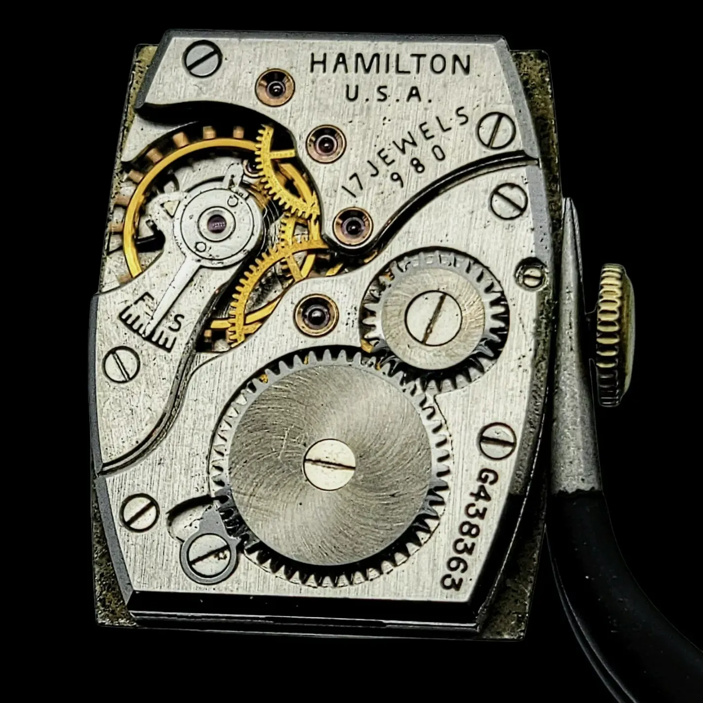 1946 HAMILTON Alan Wristwatch Cal. Grade 980 U.S.A.