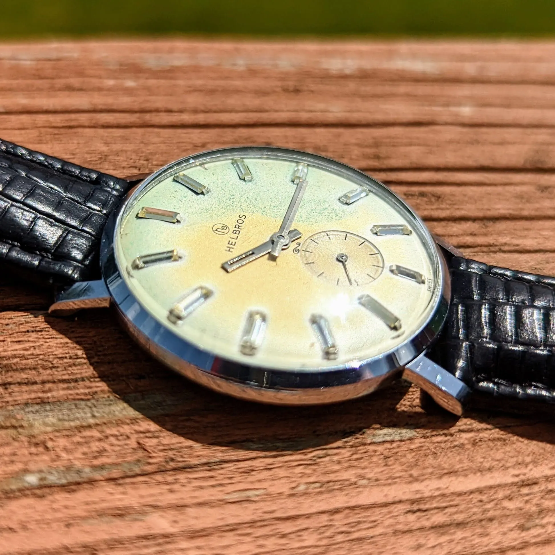 1960's HELBROS Watch 17 Jewels Cal. P 330 Swiss Made