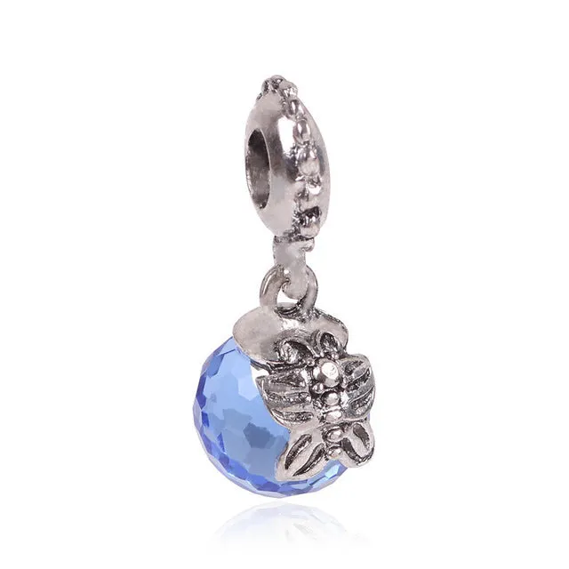 2016 New Free Shipping 1Pcs Silver Bead Charm European Silver With Mickey Cartoon Charm Pendant Bead Fit Pandora Bracelet Gift