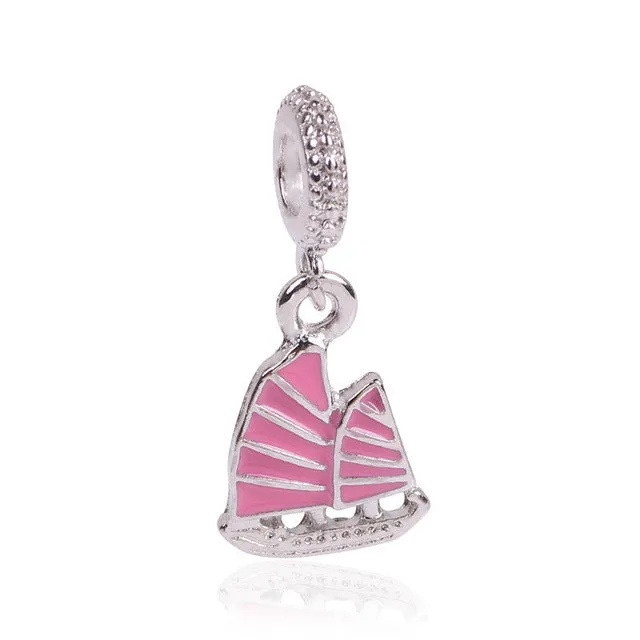 2016 New Free Shipping 1Pcs Silver Bead Charm European Silver With Mickey Cartoon Charm Pendant Bead Fit Pandora Bracelet Gift