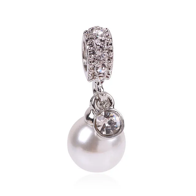 2016 New Free Shipping 1Pcs Silver Bead Charm European Silver With Mickey Cartoon Charm Pendant Bead Fit Pandora Bracelet Gift