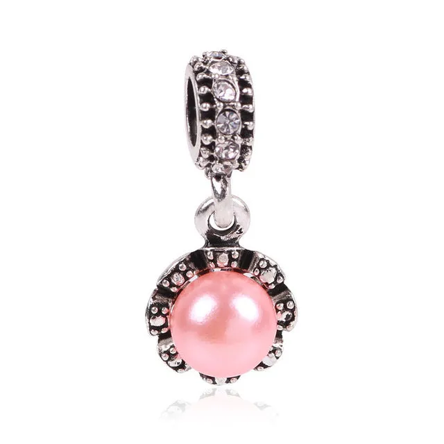 2016 New Free Shipping 1Pcs Silver Bead Charm European Silver With Mickey Cartoon Charm Pendant Bead Fit Pandora Bracelet Gift