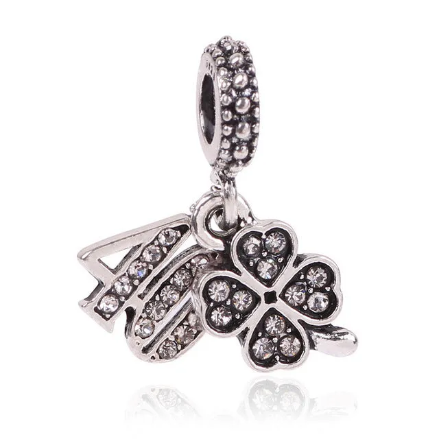 2016 New Love Women 1Pc Silver New European Red Motorcycle Charms Fashion Style Beads Fit Pandora Bracelets Bangles DIY Fitting
