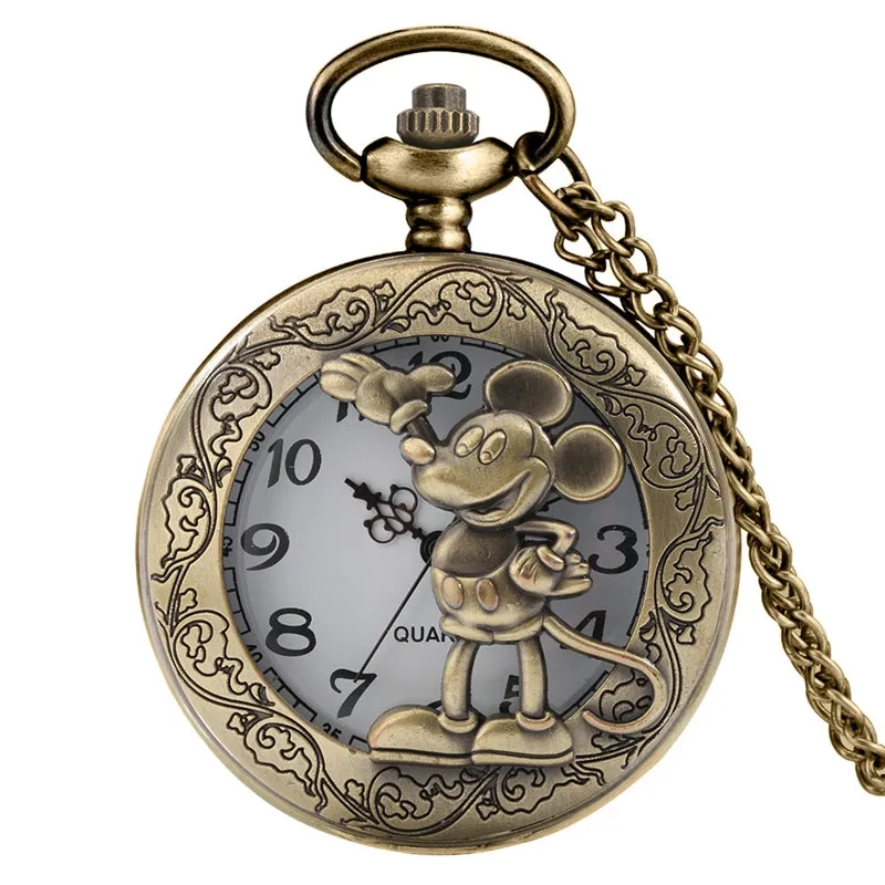 3D Rope Silver/Bronze Sailing Design Quartz Pocket Watch
