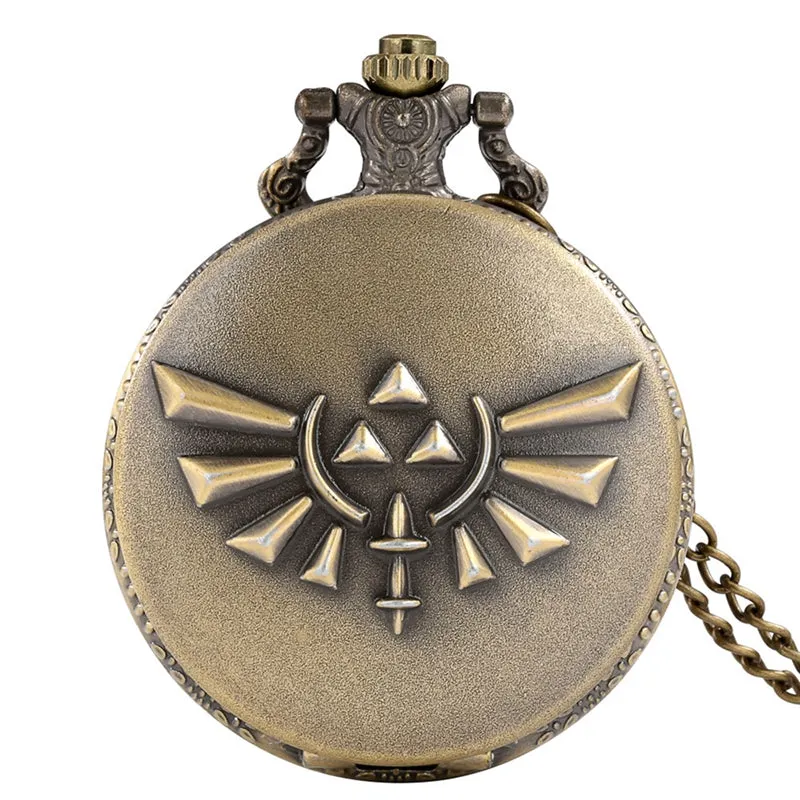 3D Rope Silver/Bronze Sailing Design Quartz Pocket Watch