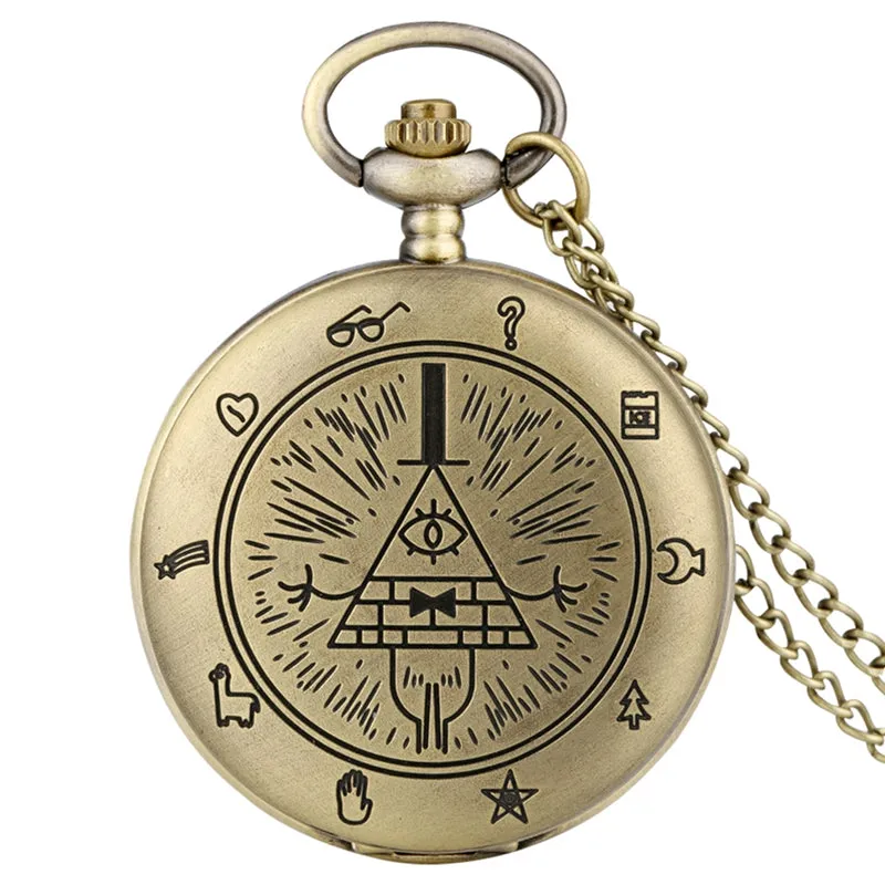 3D Rope Silver/Bronze Sailing Design Quartz Pocket Watch