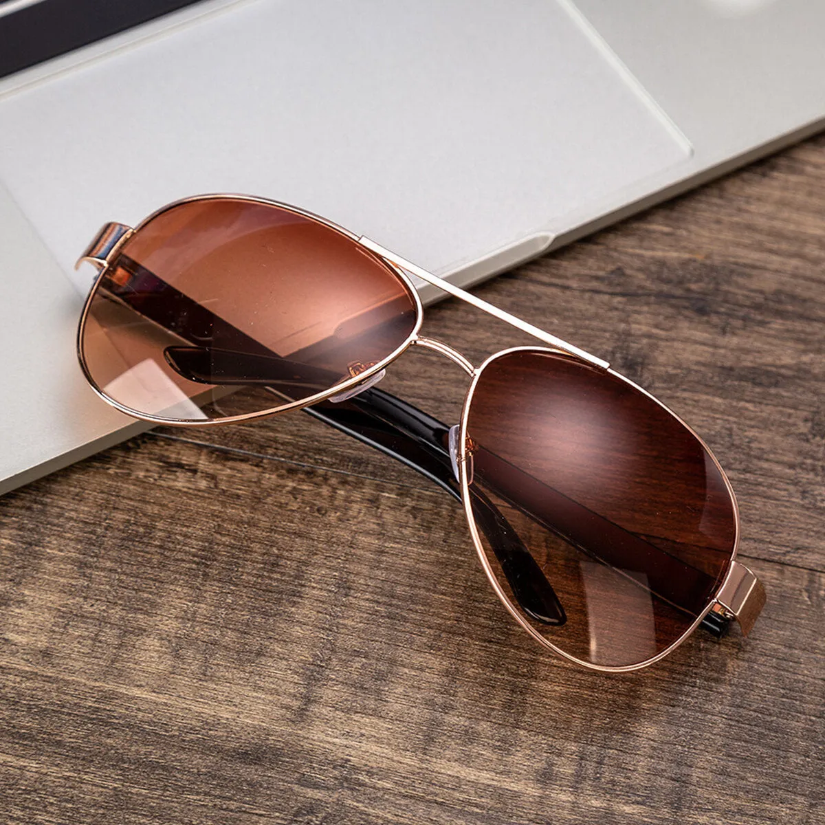 3PCS Men's Fashion Gift Set Business Style Quartz Watch Wallet  Sunglasses Set