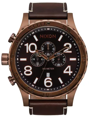 51-30 Chrono Leather Chocolate/Dark Roast/Brown Watch