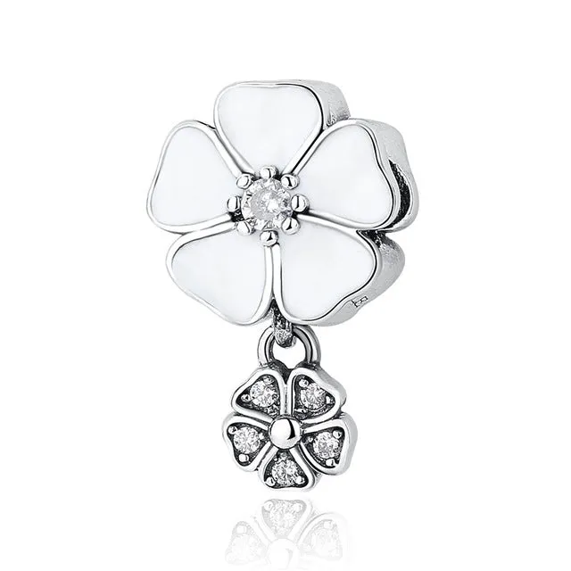 Aliexpress 100% 925 Sterling Silver Poetic Blooms Beads Fit Original pandora Charm Bracelet Authentic Luxury DIY Jewelry Gift