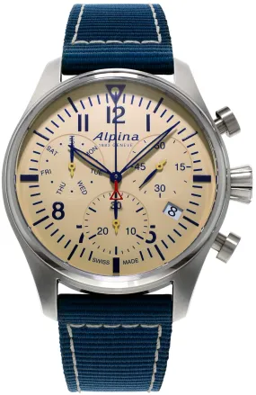 Alpina Watch Startimer Pilot Chronograph Quartz