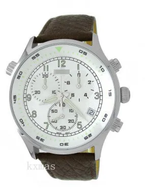 Amazing Elegance Leather 24 mm Watches Band 1848_B_SIL_K0015916