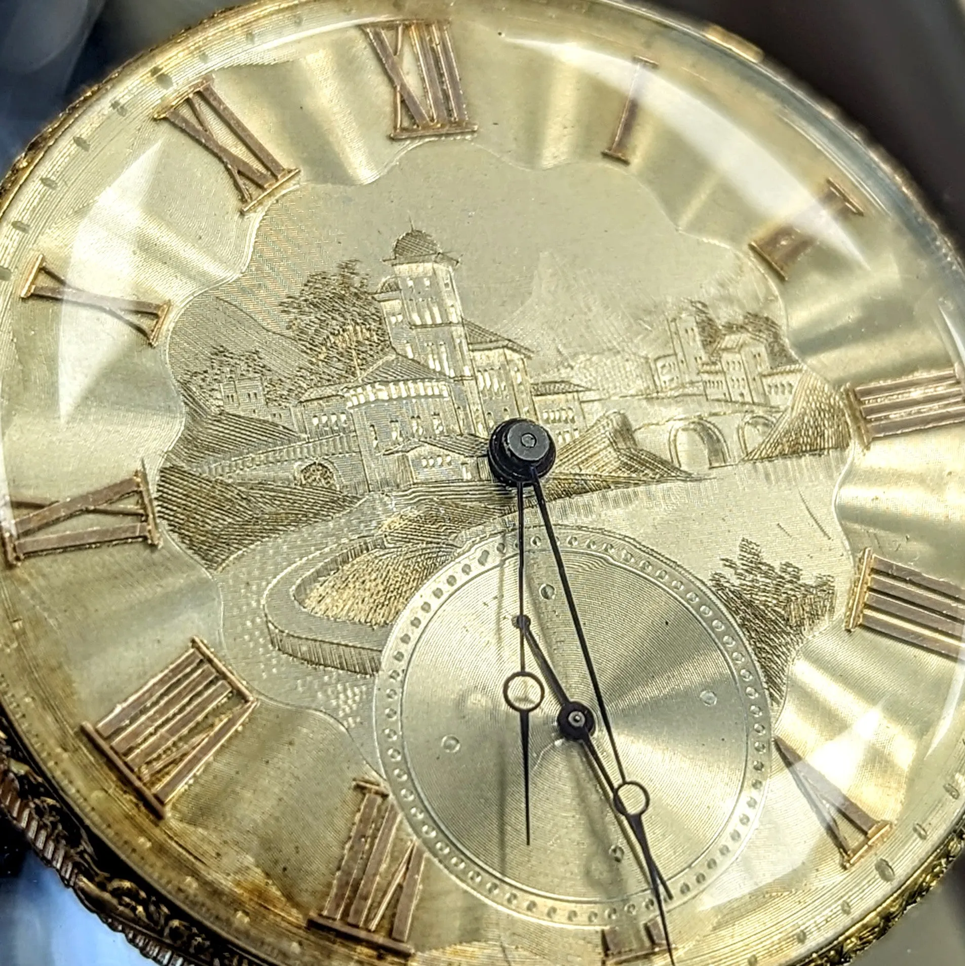 Antique M. J. TOBIAS Liverpool Key Wind Pocket Watch 18K Gold Open Face