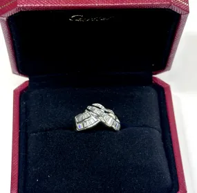 ANTIQUE RADIANT LADIES' DIAMOND WHITE GOLD SETTING RING - $20K APR w/ CoA!