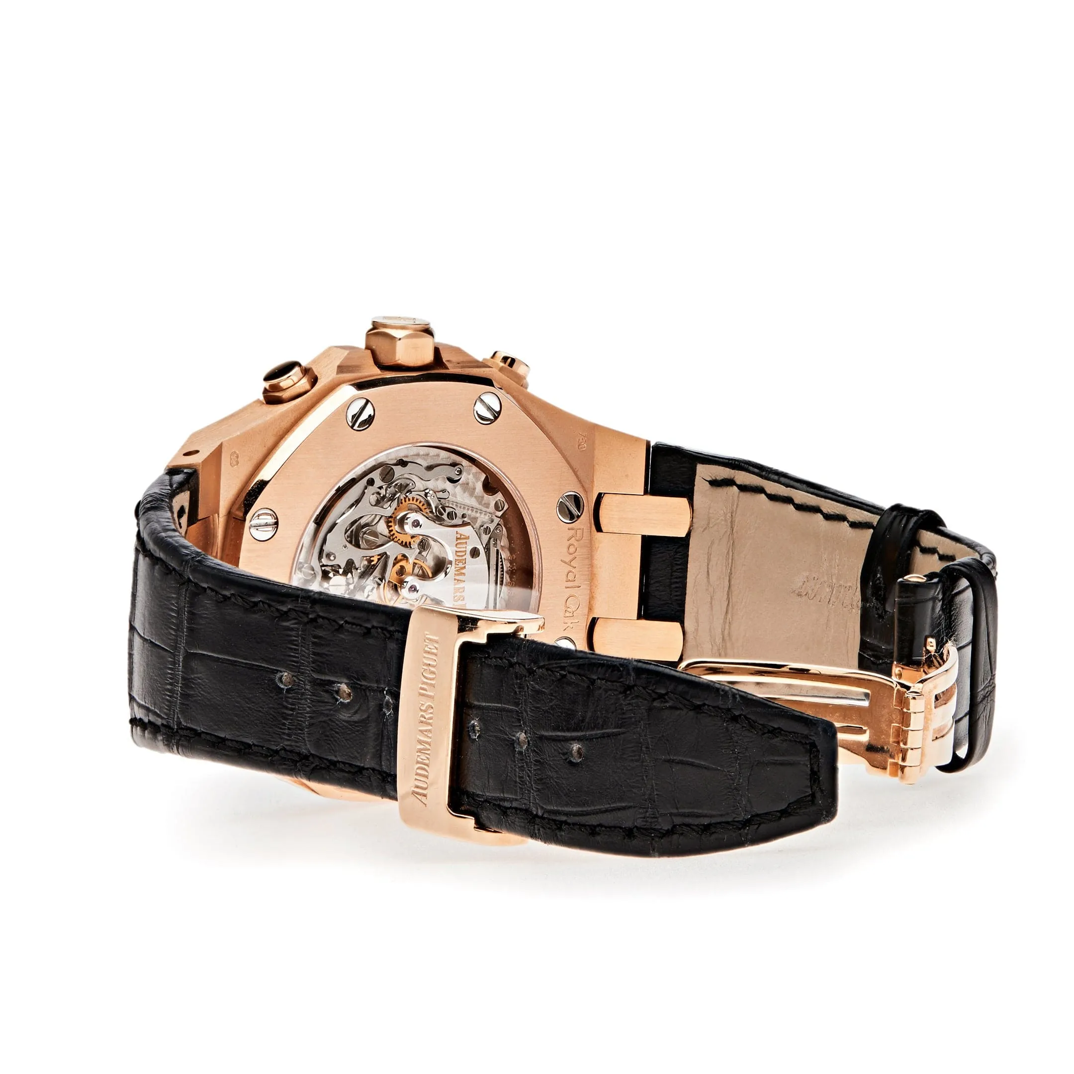 Audemars Piguet Royal Oak 25977OR.OO.D002CR.01 Chronograph 'Tourbillon' Rose Gold Black Dial