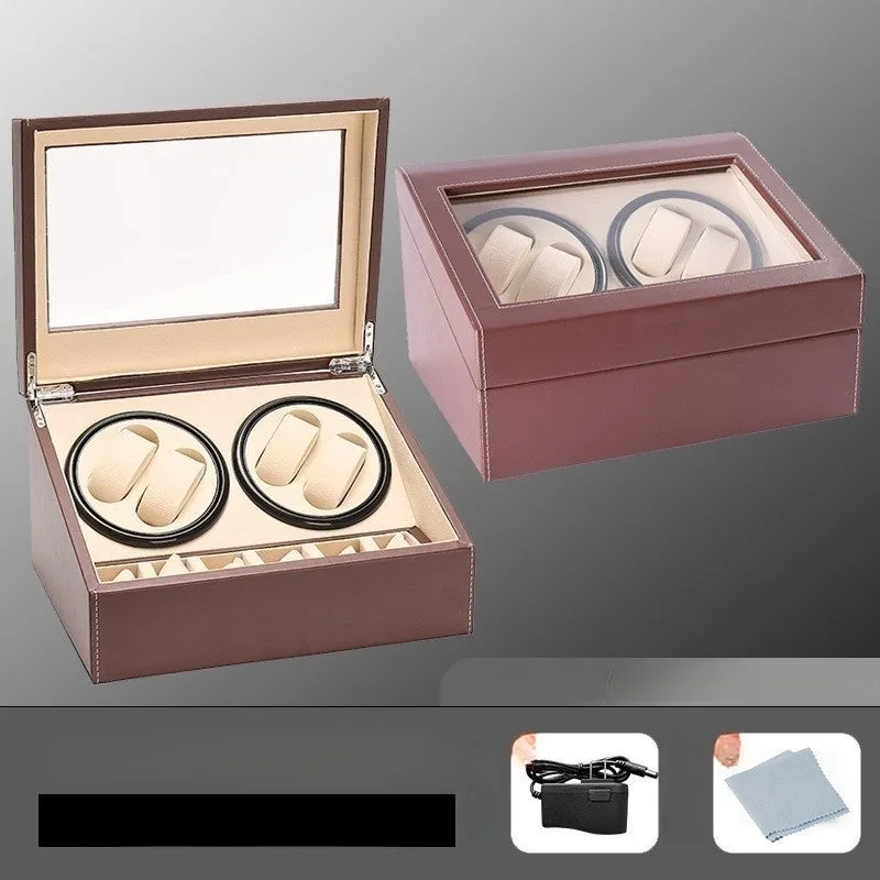 Auto Self-Winding Watch Box for 4 Watches