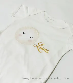 Baby Moon Romper/ Tee