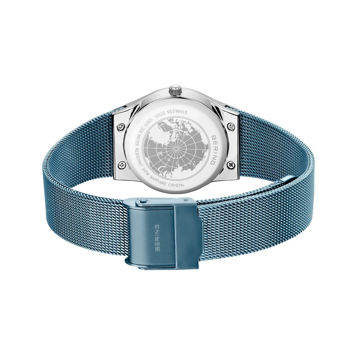Bering Ladies Steel Blue Watch