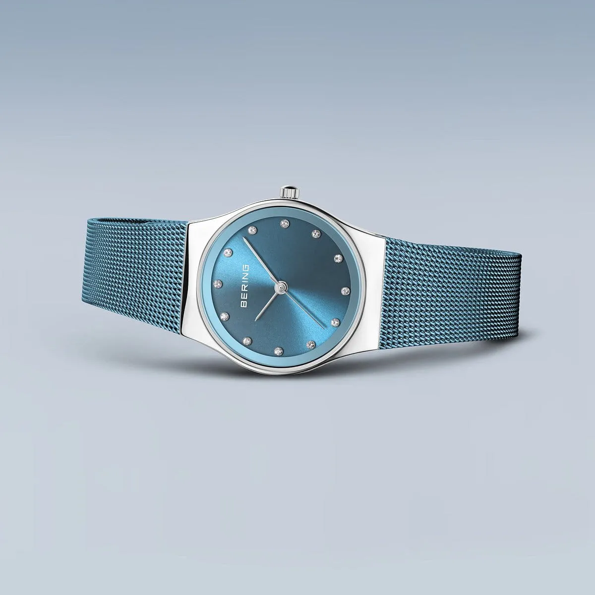 Bering Ladies Steel Blue Watch