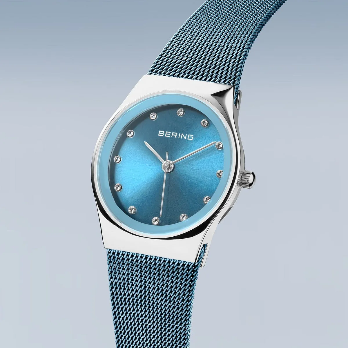 Bering Ladies Steel Blue Watch