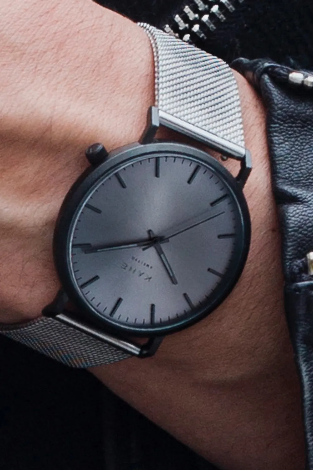 Black Out Silver Mesh