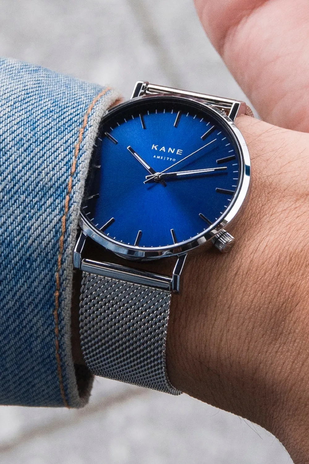 Blue Arctic Silver Mesh