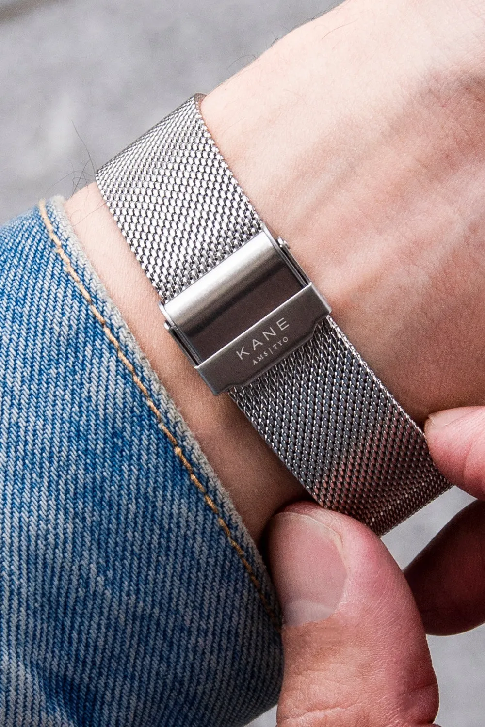Blue Arctic Silver Mesh