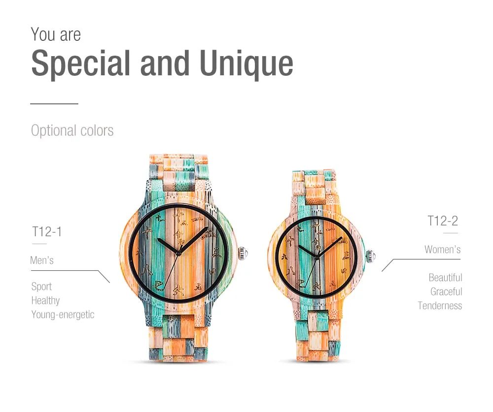 BOBO BIRD Man&#39;s Wood Watch for Women Couple Quartz Fngeen Wristwatches ブレスレットrelogios masculinos de luxo original in Gift Box