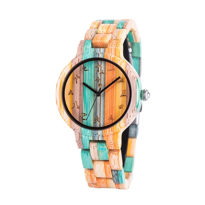 BOBO BIRD Man&#39;s Wood Watch for Women Couple Quartz Fngeen Wristwatches ブレスレットrelogios masculinos de luxo original in Gift Box