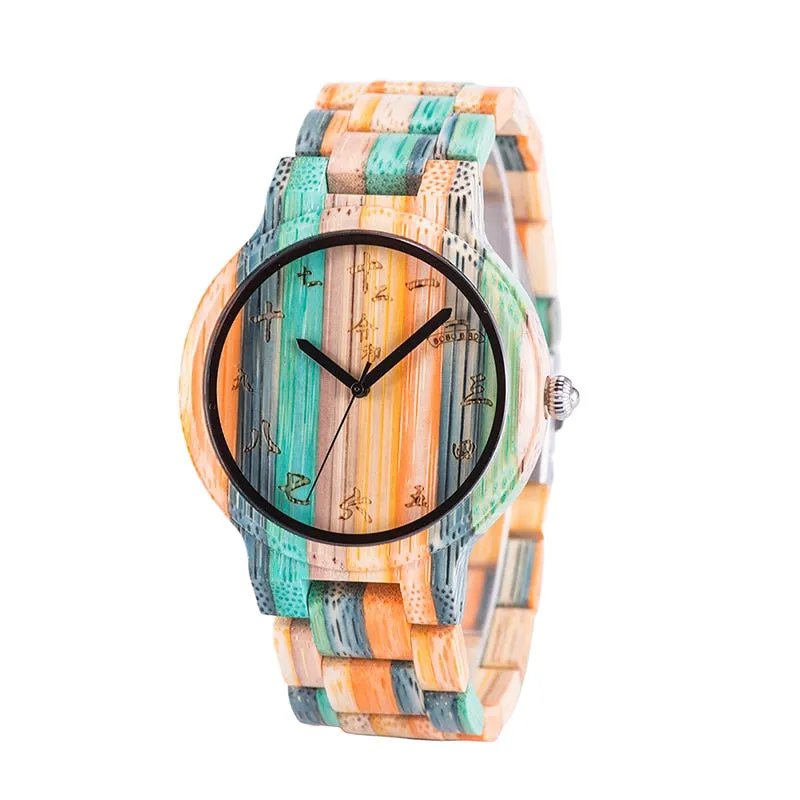 BOBO BIRD Man&#39;s Wood Watch for Women Couple Quartz Fngeen Wristwatches ブレスレットrelogios masculinos de luxo original in Gift Box