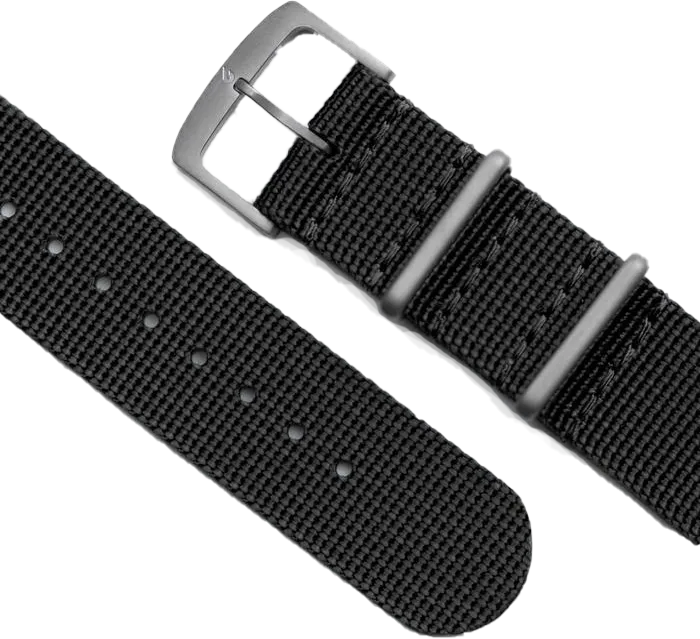 BOLDR Carbon Black Nylon Strap 20mm