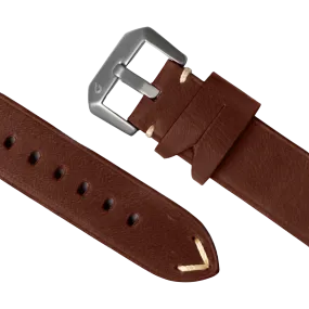 BOLDR Horween Brown Leather Strap 22mm