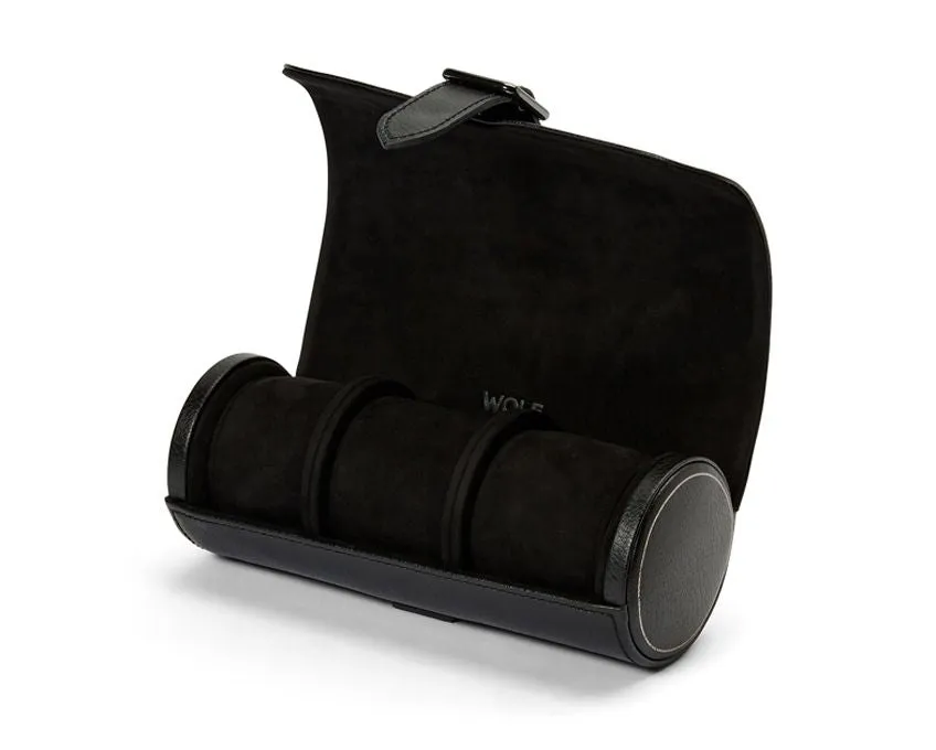 British Racing Triple Watch Roll (Black)