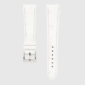 Camille Fournet Strap Ostrich White
