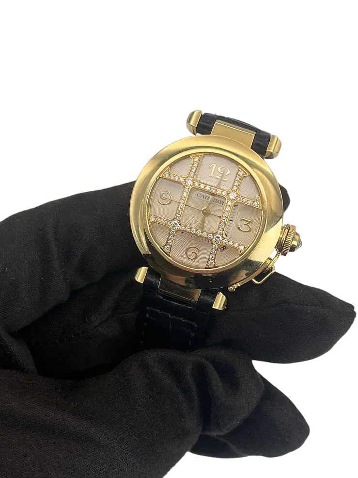 Cartier Pasha Grille 18K Yellow Gold & Diamonds Lady's Watch