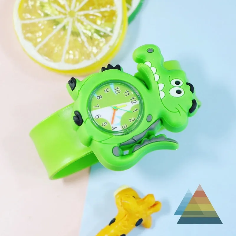 Cartoon Style Animal Ring Pop Quartz Kids Watches