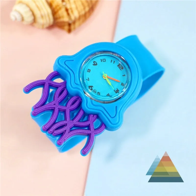 Cartoon Style Animal Ring Pop Quartz Kids Watches