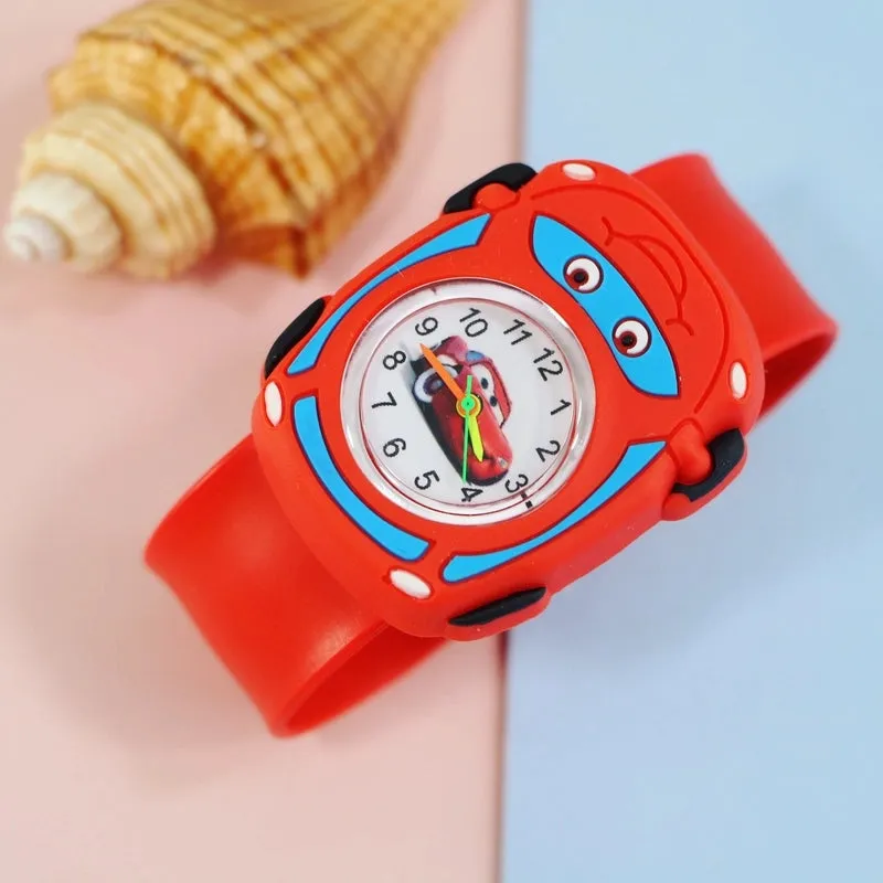 Cartoon Style Animal Ring Pop Quartz Kids Watches