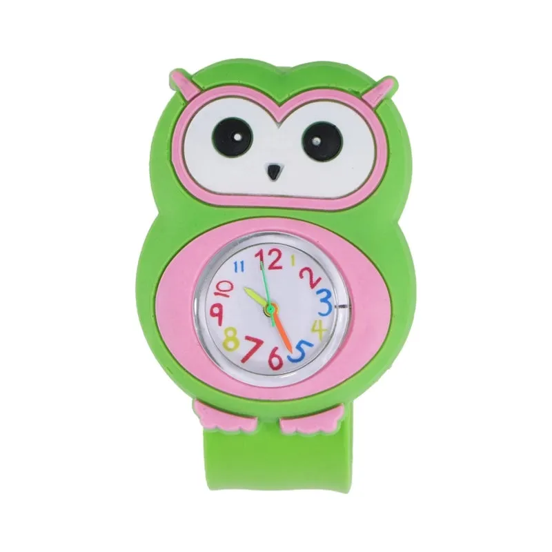 Cartoon Style Animal Ring Pop Quartz Kids Watches