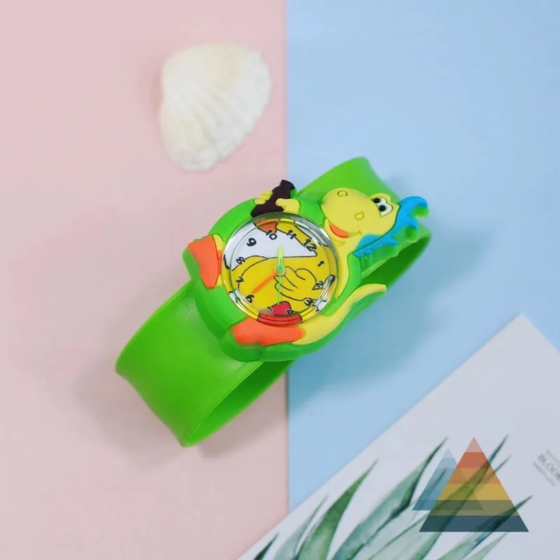 Cartoon Style Animal Ring Pop Quartz Kids Watches