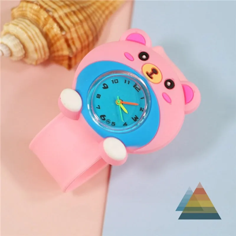 Cartoon Style Animal Ring Pop Quartz Kids Watches