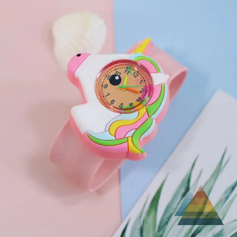 Cartoon Style Animal Ring Pop Quartz Kids Watches