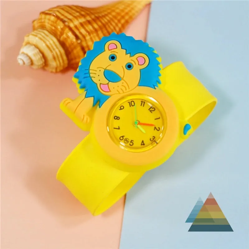 Cartoon Style Animal Ring Pop Quartz Kids Watches