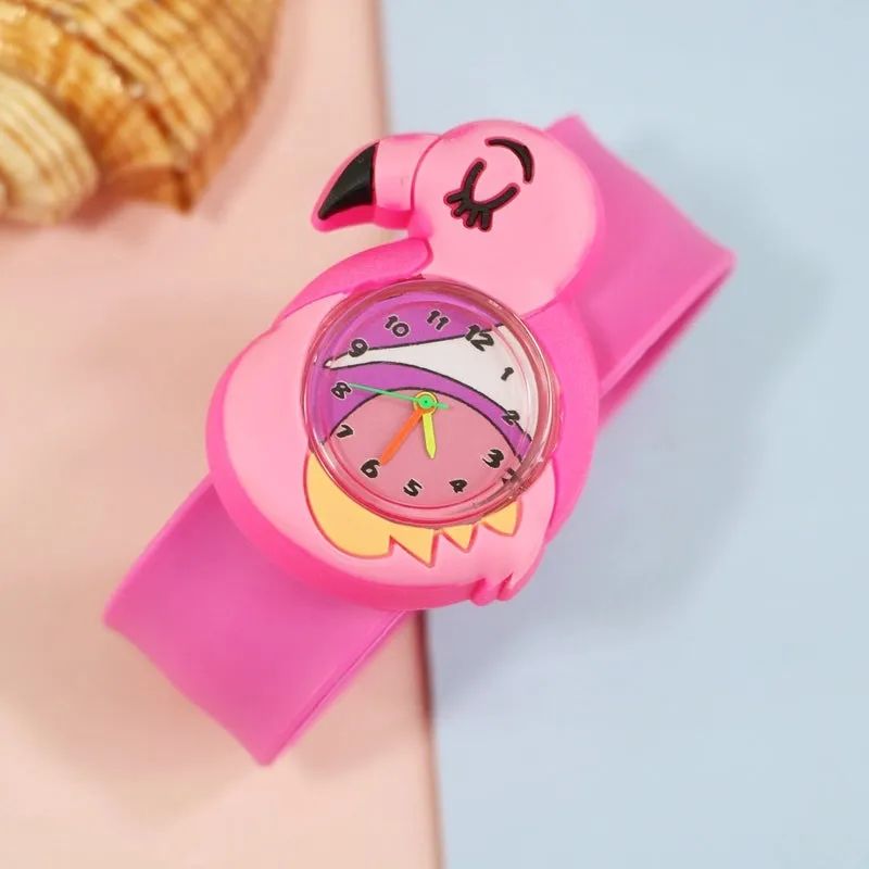 Cartoon Style Animal Ring Pop Quartz Kids Watches