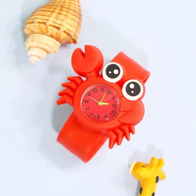 Cartoon Style Animal Ring Pop Quartz Kids Watches