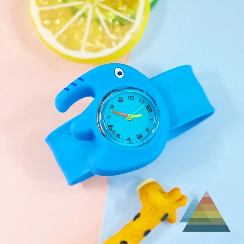Cartoon Style Animal Ring Pop Quartz Kids Watches