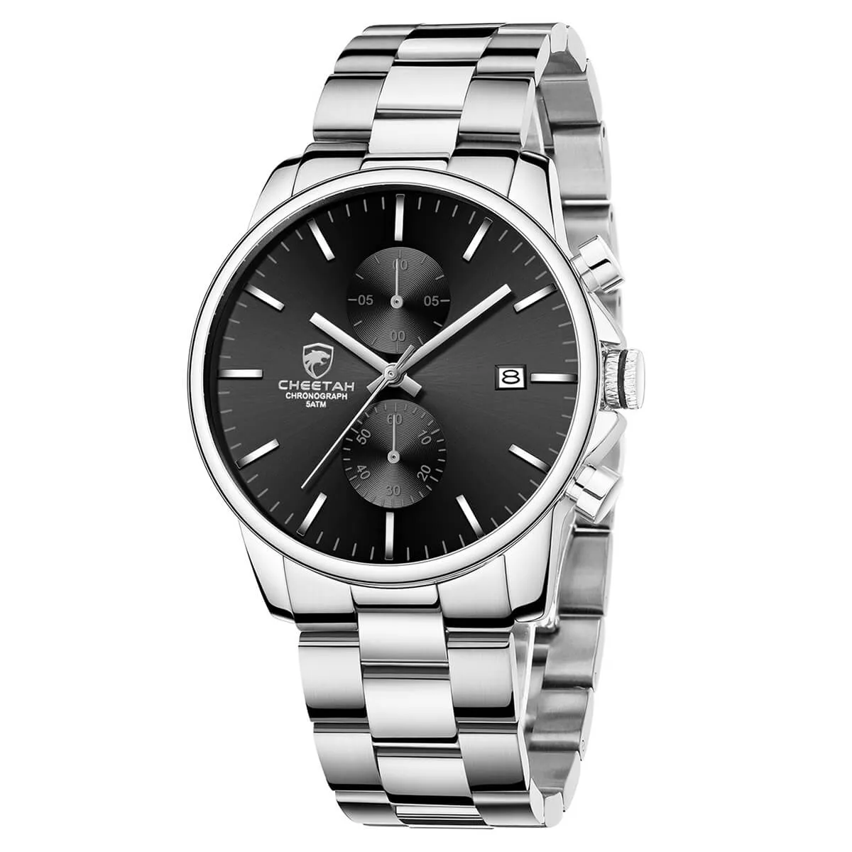 CHEETAH CH1604 ARISTO S3 - Men's Black Face Silver Chronograph Watch