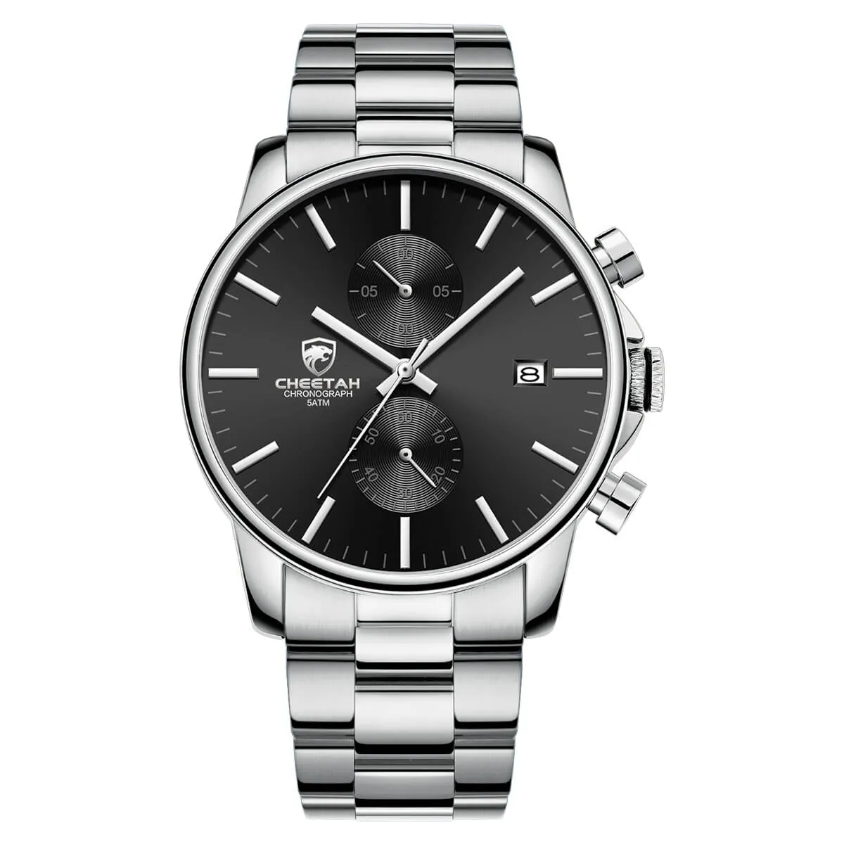 CHEETAH CH1604 ARISTO S3 - Men's Black Face Silver Chronograph Watch